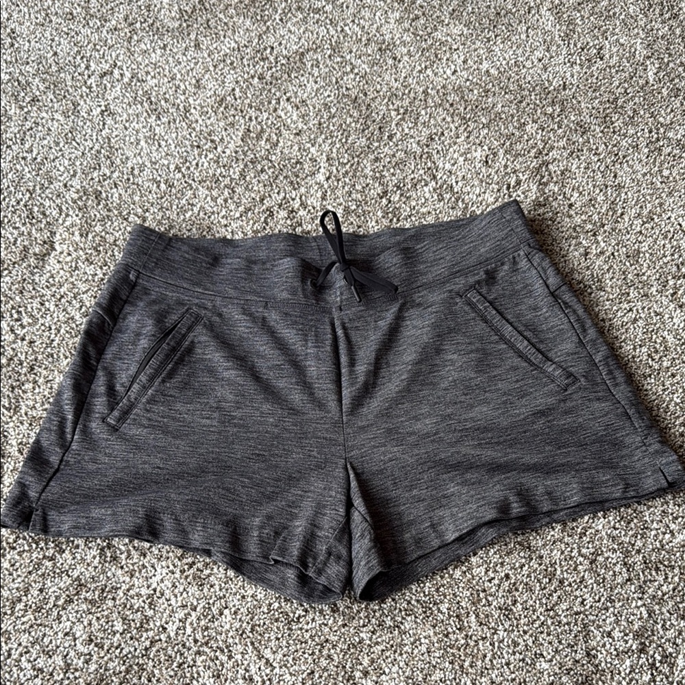 Athleta Gray Shorts with Drawstring Waist